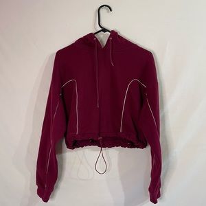 {2/20} Cropped Maroon Sweatshirt